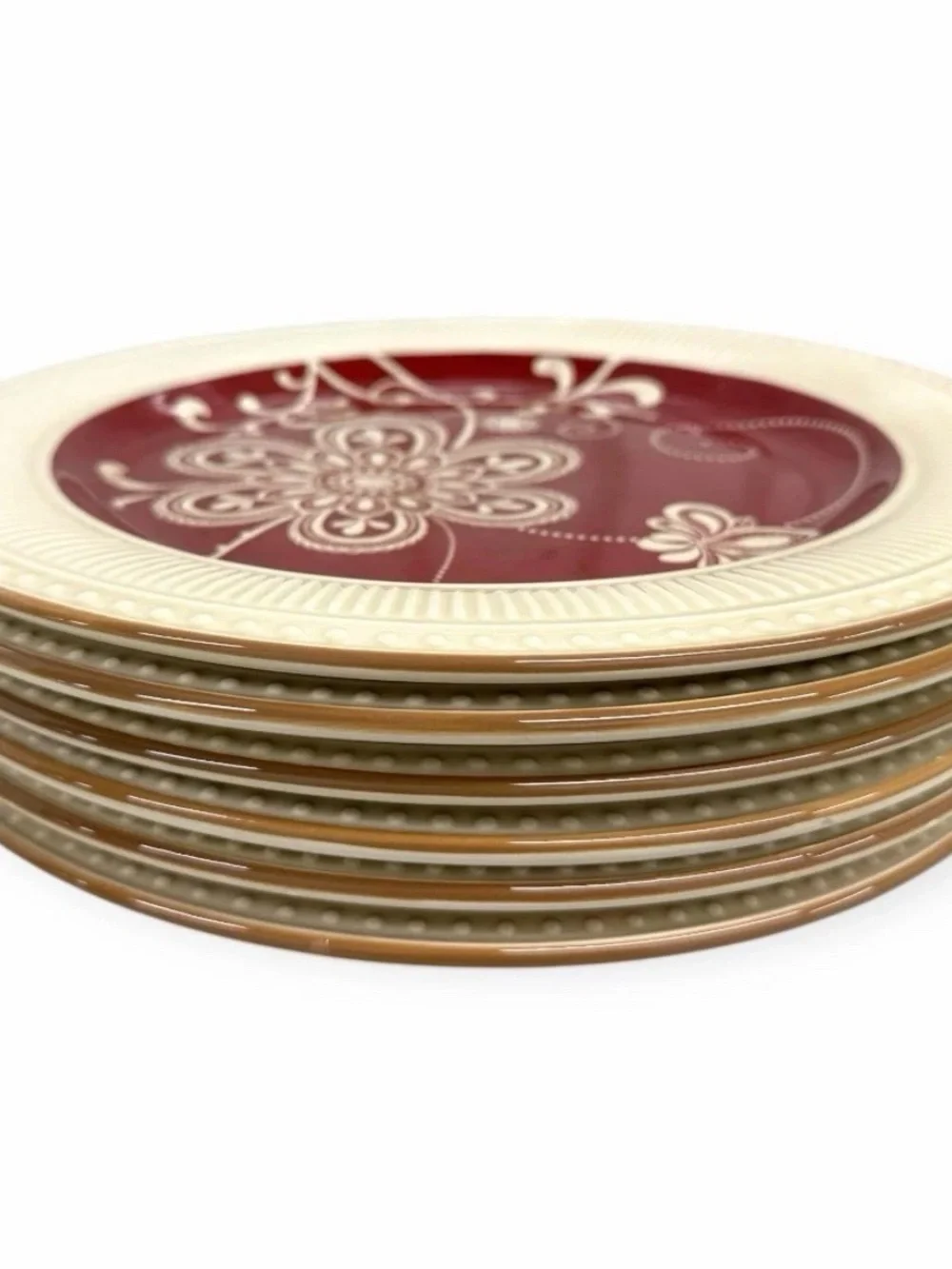 Pier 1 Imports Maribeth Red Floral Dinner Plate 11” Discontinued Replacement